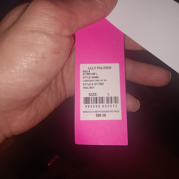 LILLY PULITZER luxletic Cassie bra tank NEW - Picture 10 of 10